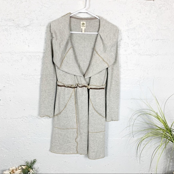 Anthropologie Tiny Shawl Collar Long Cardigan - Picture 8 of 8